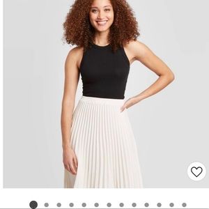 Slim fit black tank top